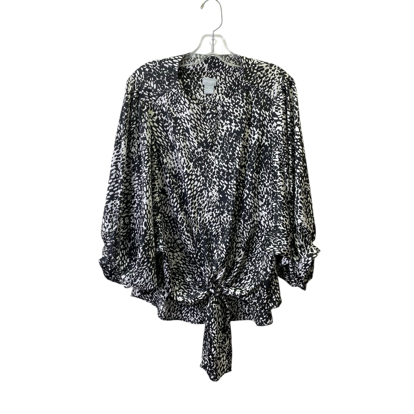 Top Ls By Chicos In Black & White, Size:L