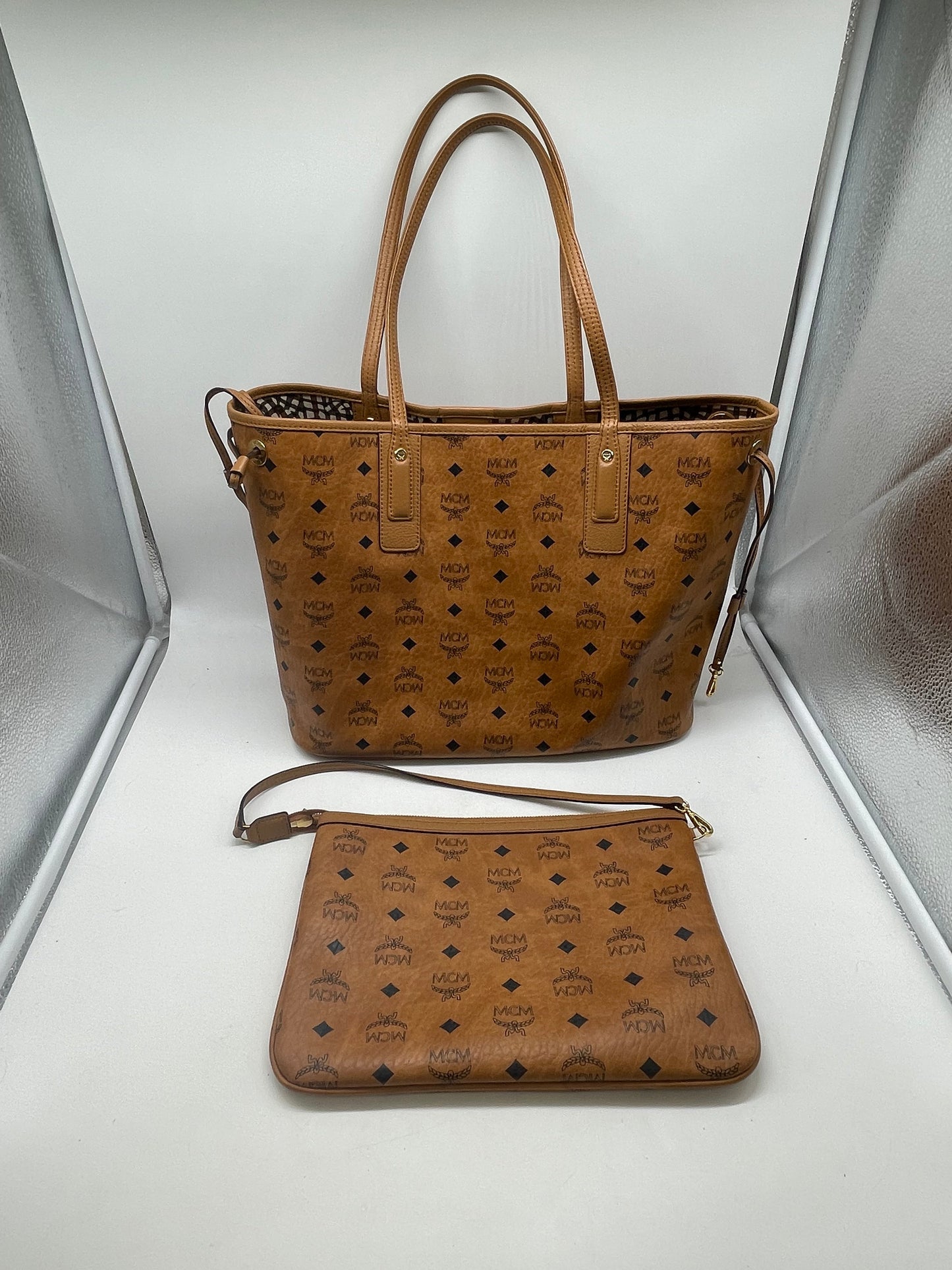 Handbag Luxury Designer By Mcm, Size: Large