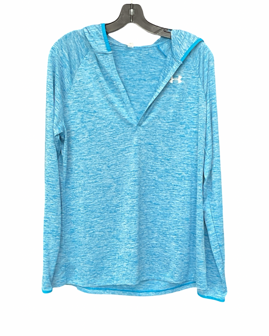 Athletic Top Ls Collar By Under Armour In Blue, Size:Xl