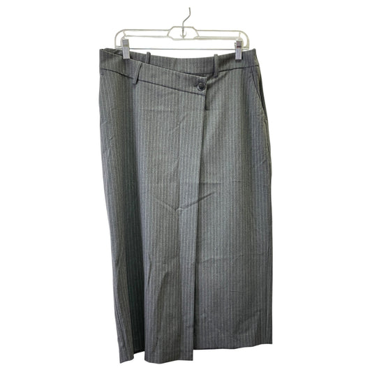 Skirt Maxi By Zara In Grey, Size:L