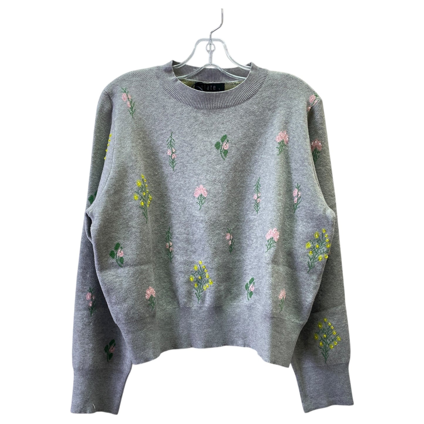 Sweater By SLATE In Grey, Size:L
