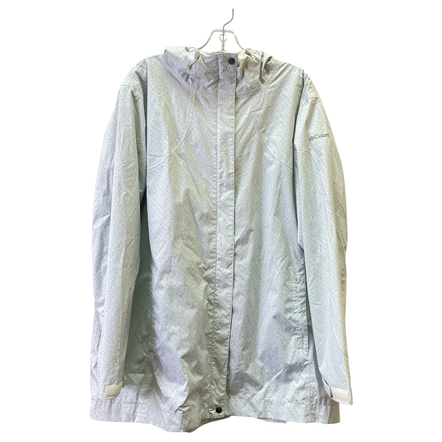 Jacket Windbreaker By Columbia In Grey, Size:2X