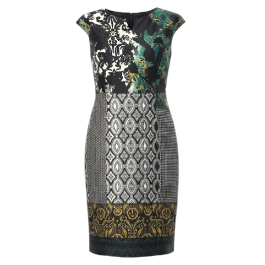 Patchwork Shift Dress By Gerry WeberIn Multi-colored, Size: S