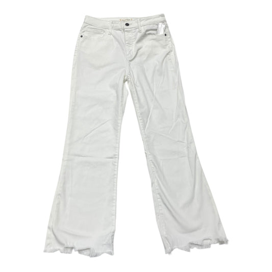 Jeans Cropped By Harper In White Denim, Size:8