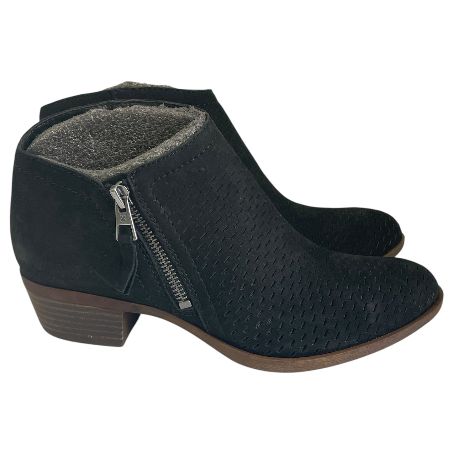 Boots Ankle Heels By Lucky Brand In Black, Size:7.5