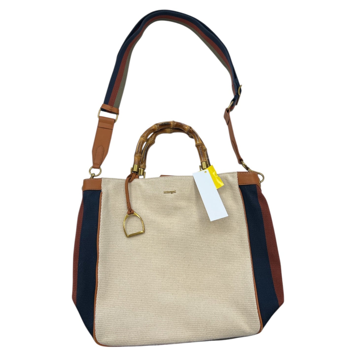 Handbag By Margot In Cream, Size:Large