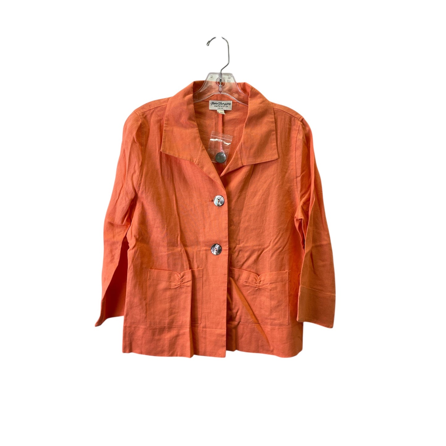 Blazer By Norm Thompson In Orange, Size:S