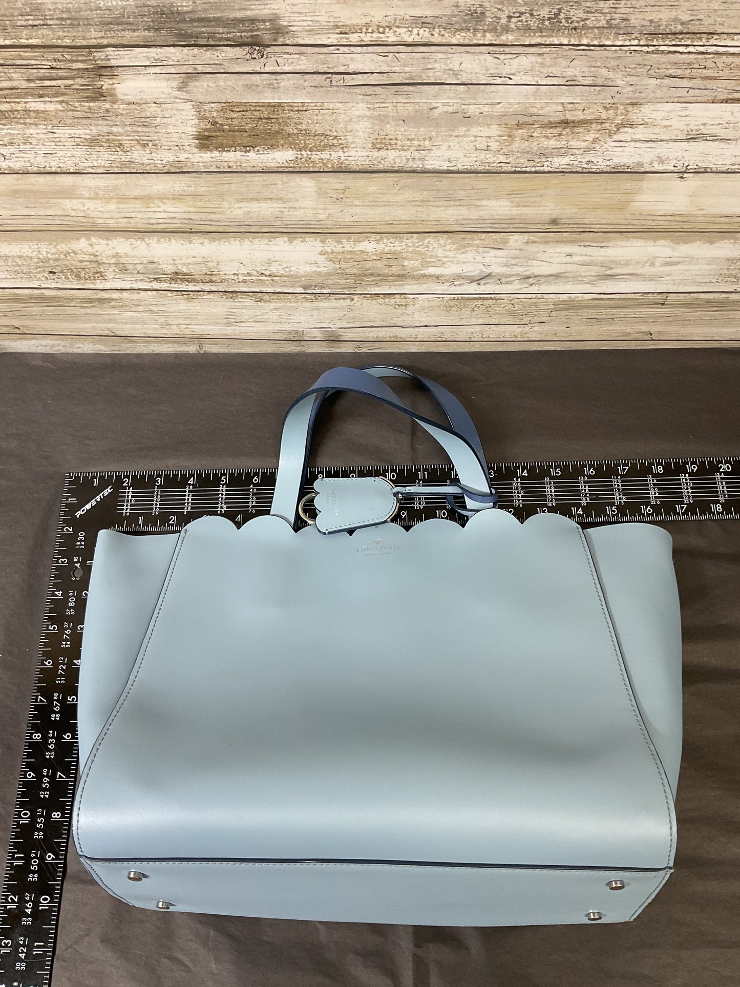 Tote Designer By Kate Spade In Blue, Size:Large
