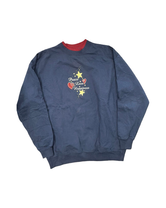 Sweatshirt Crewneck By Clothes Mentor In Blue, Size:Xl