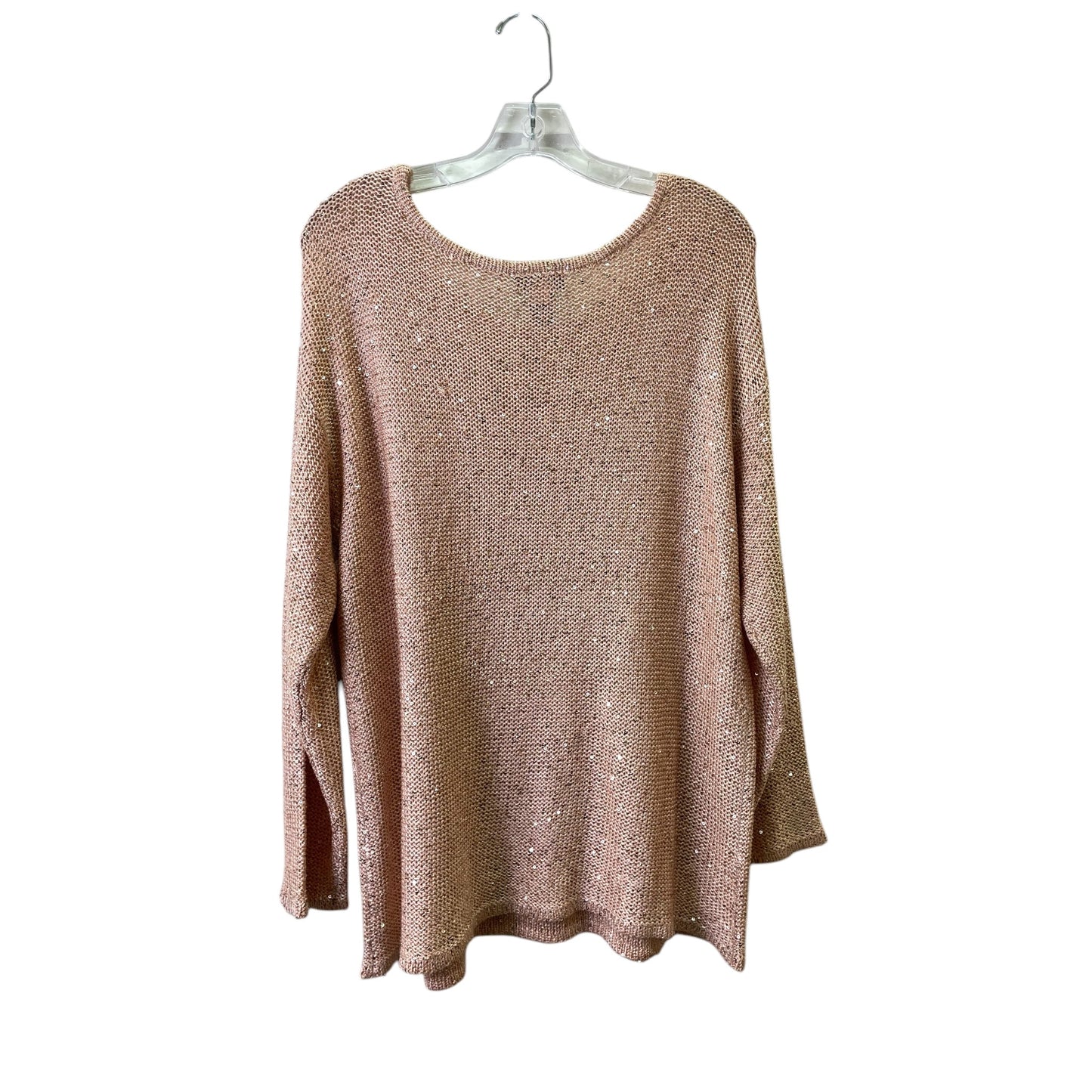 Sweater By Lane Bryant In Peach, Size:1X