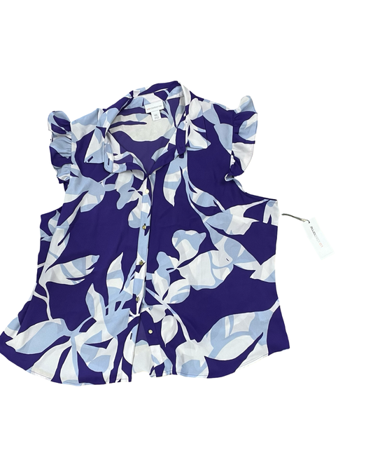 Top Sleeveless By Liz Claiborne In Purple, Size:Xxl