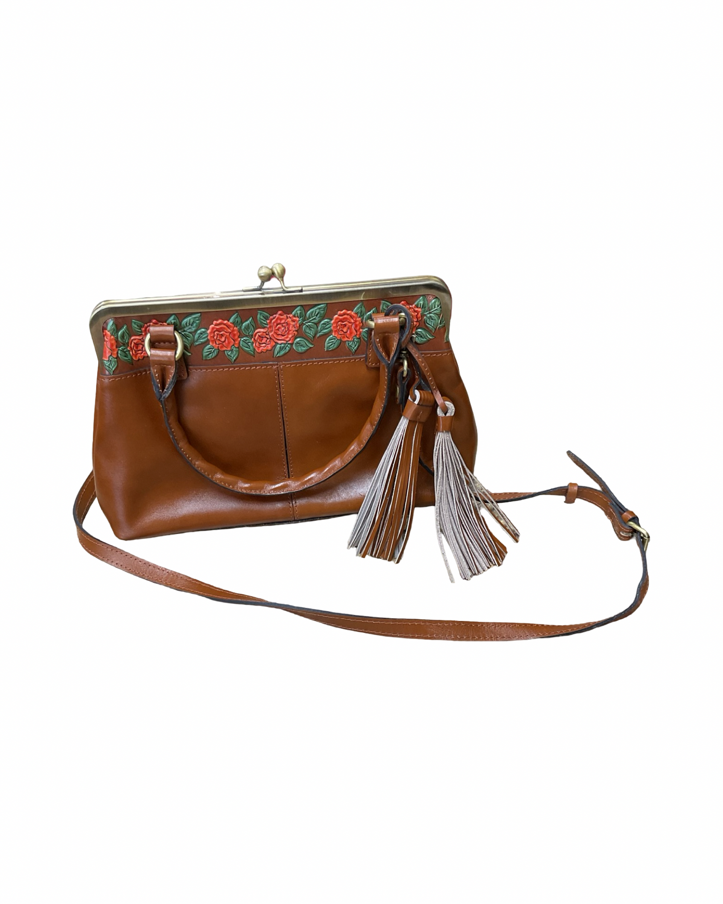 Crossbody Designer By Patricia Nash In Brown, Size:Medium