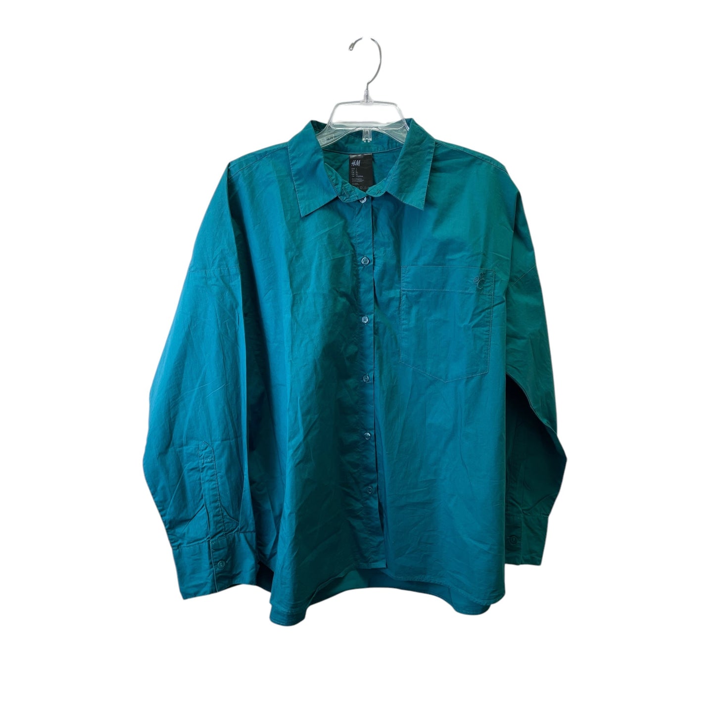 Top Ls By H&M In Aqua, Size:L