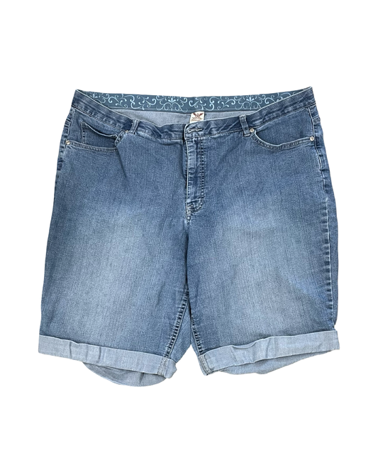 Shorts By Faded Glory In Blue Denim, Size:24