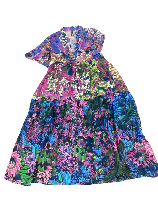 Dress Casual Maxi By Anthropologie In Floral Print, Size:Xxs