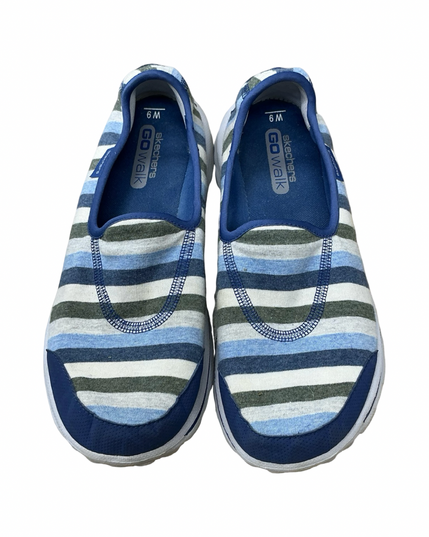 Shoes Sneakers By Skechers In Blue & Green, Size:9