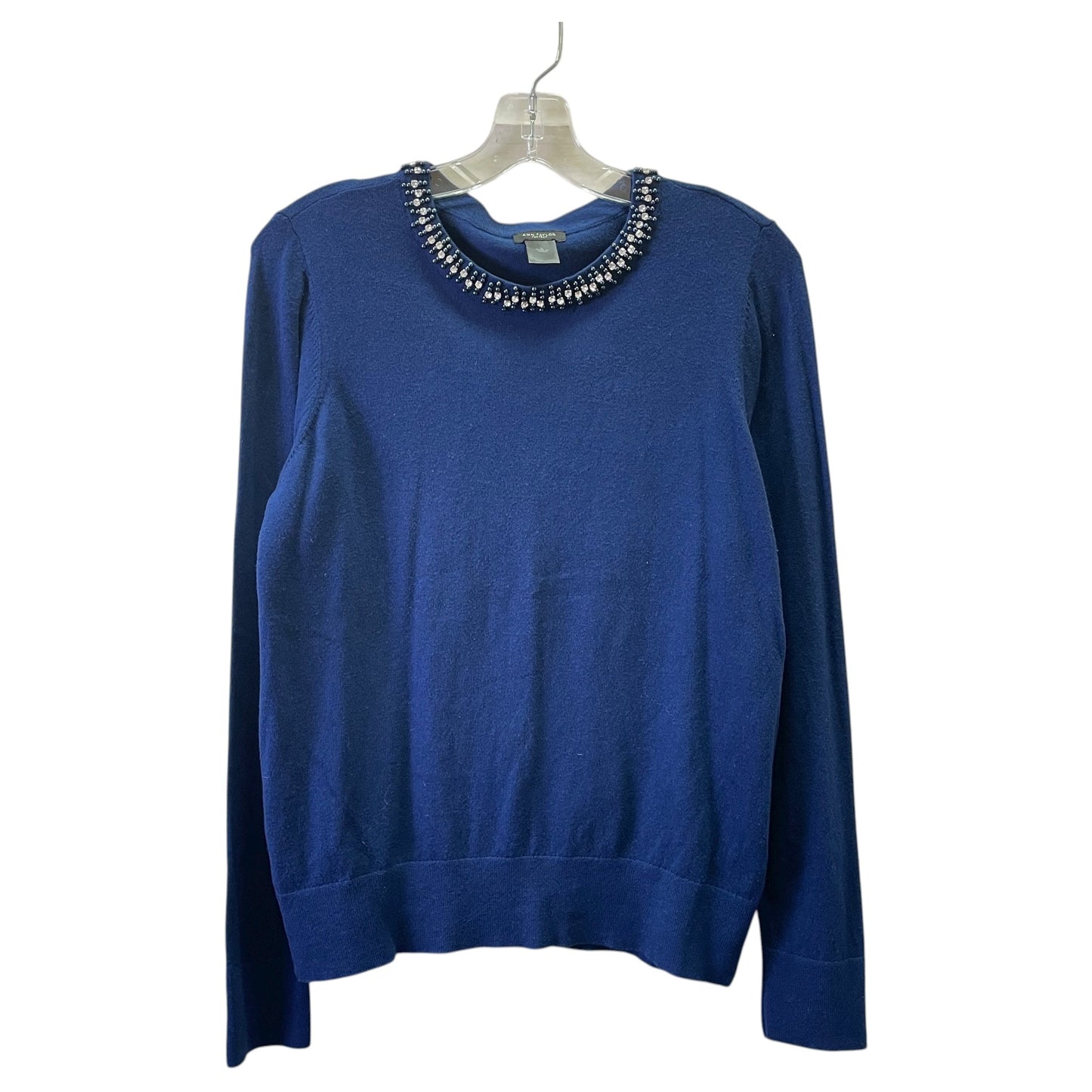 Sweater By Ann Taylor In Blue, Size:L