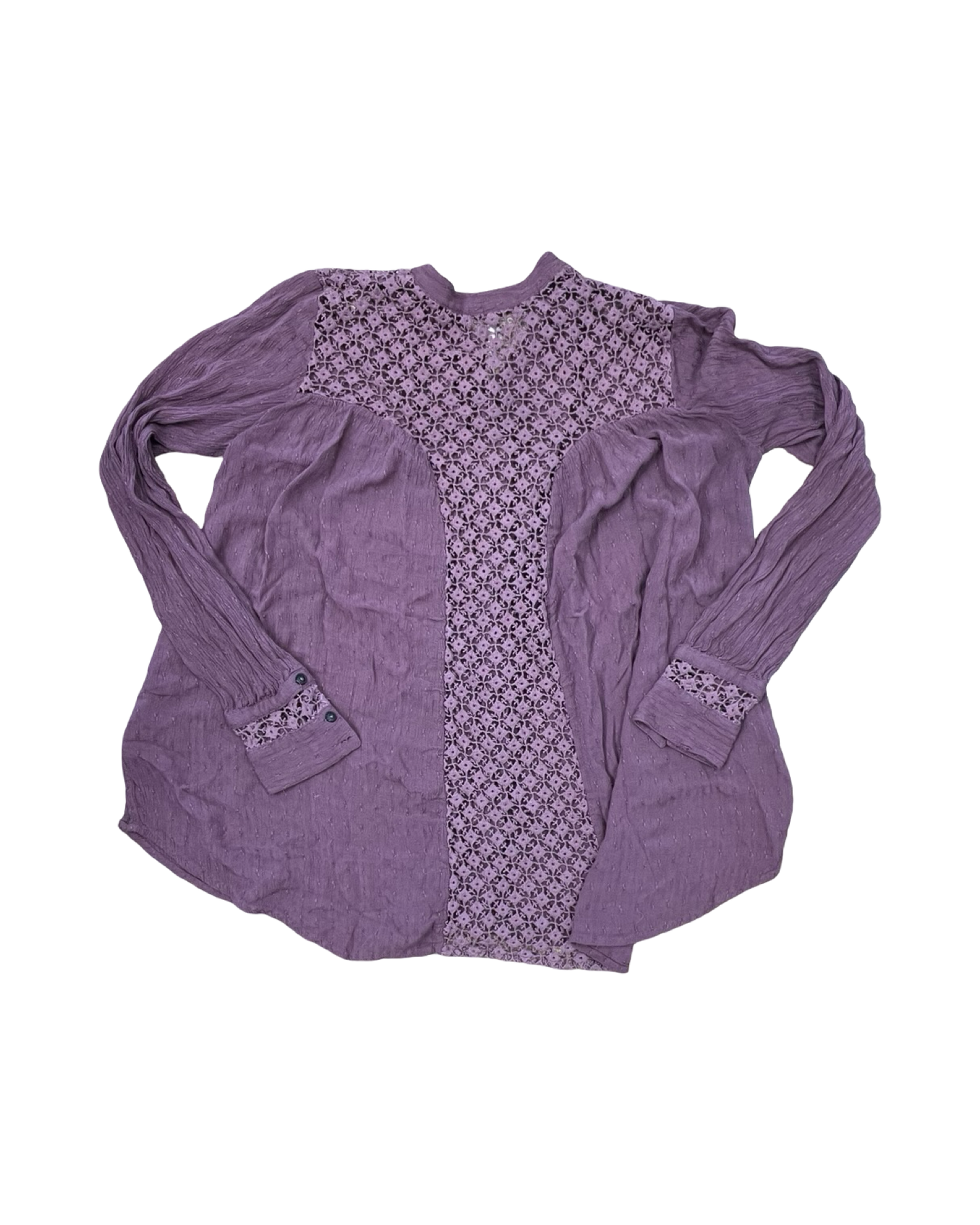 Blouse Ls By Free People In Purple, Size:S