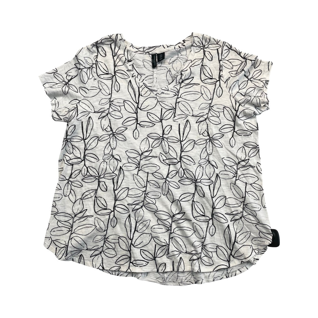 Top Ss By Cynthia Rowley In Black & White, Size:1X