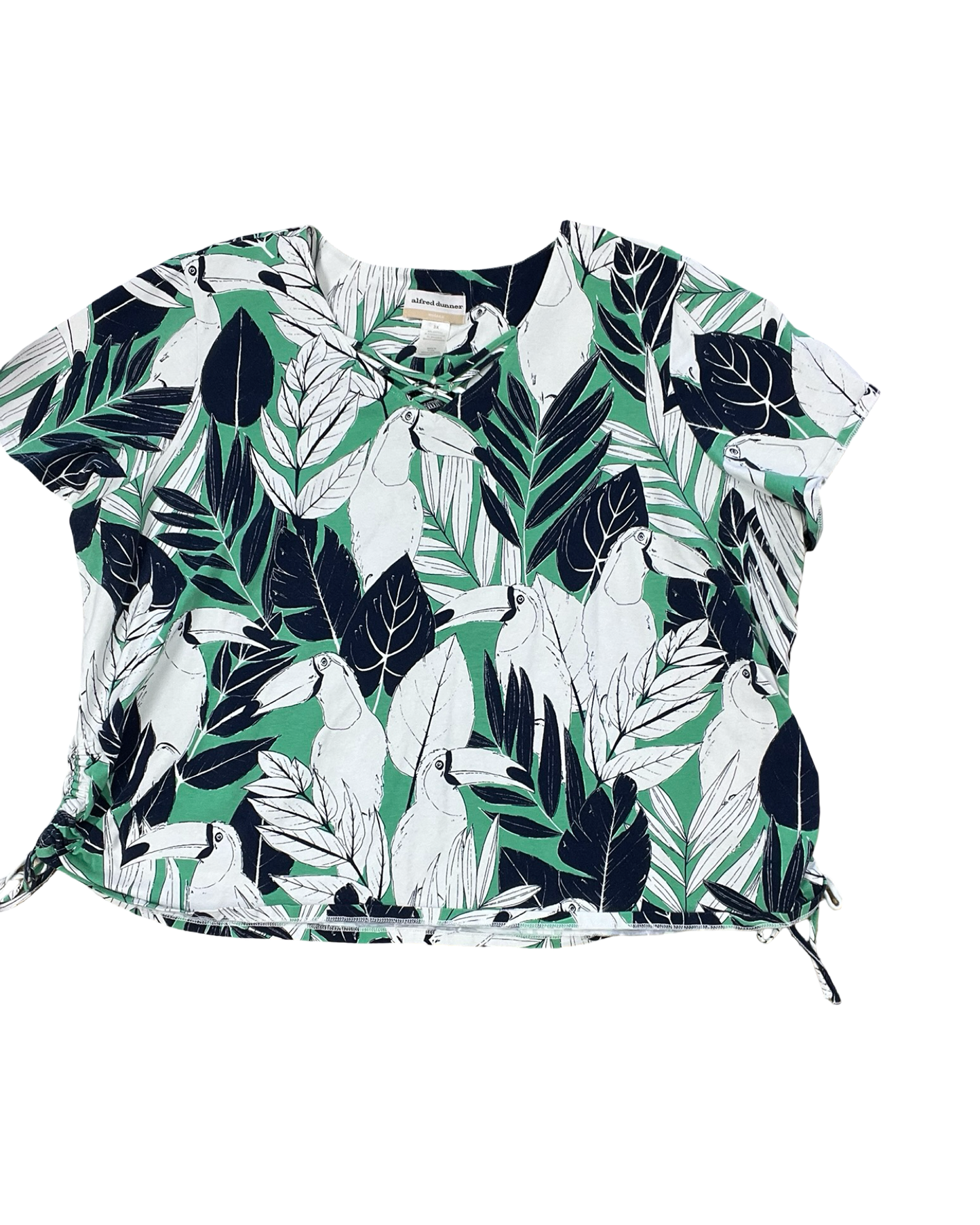 Top Ss By Alfred Dunner In Blue & Green, Size:3X