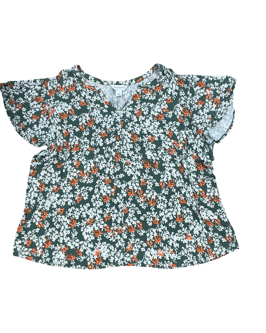 Top Ss By Liz Claiborne In Green, Size:2X