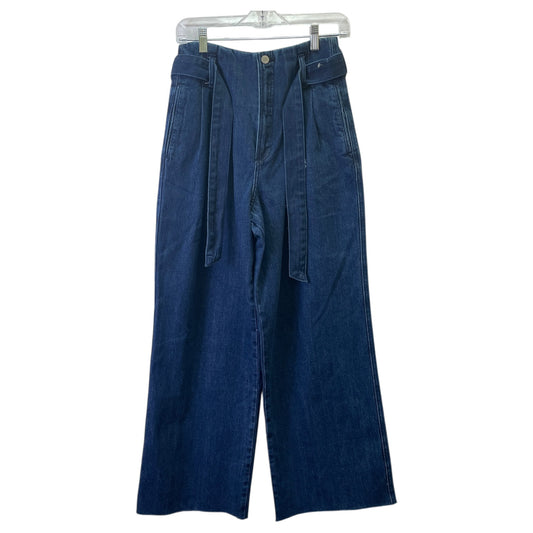 Jeans Wide Leg By Zara In Blue, Size:2