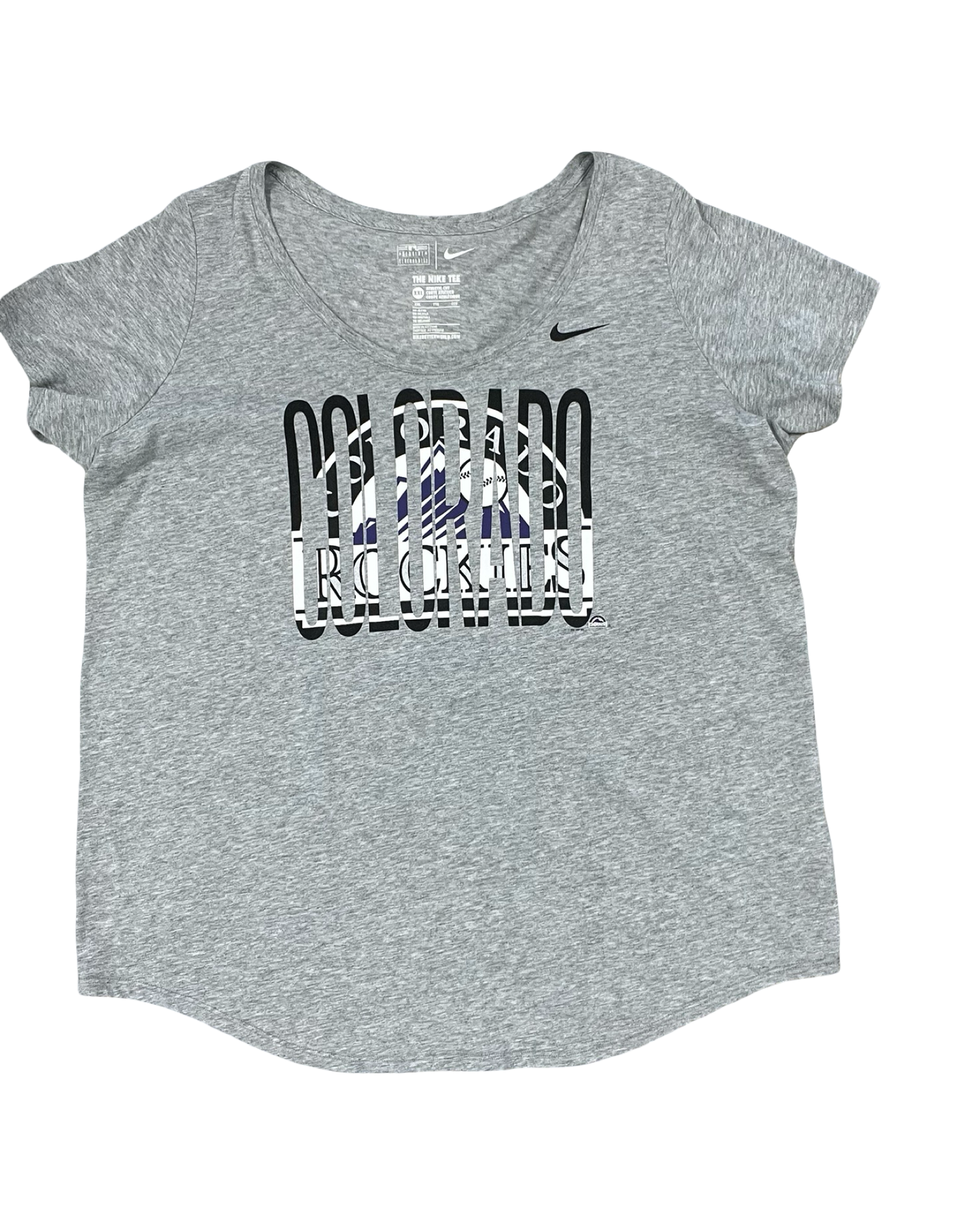 Top Ss By Nike In Grey, Size:1X