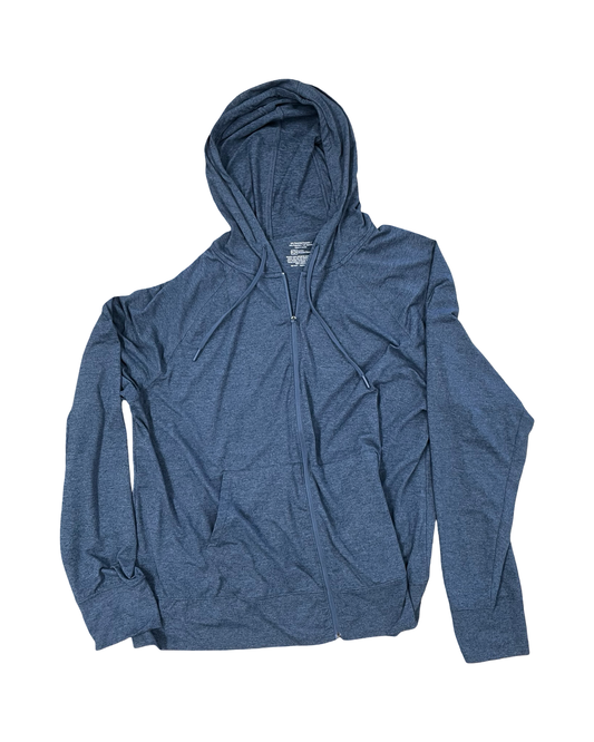 Athletic Jacket By Xersion In Blue, Size:1X