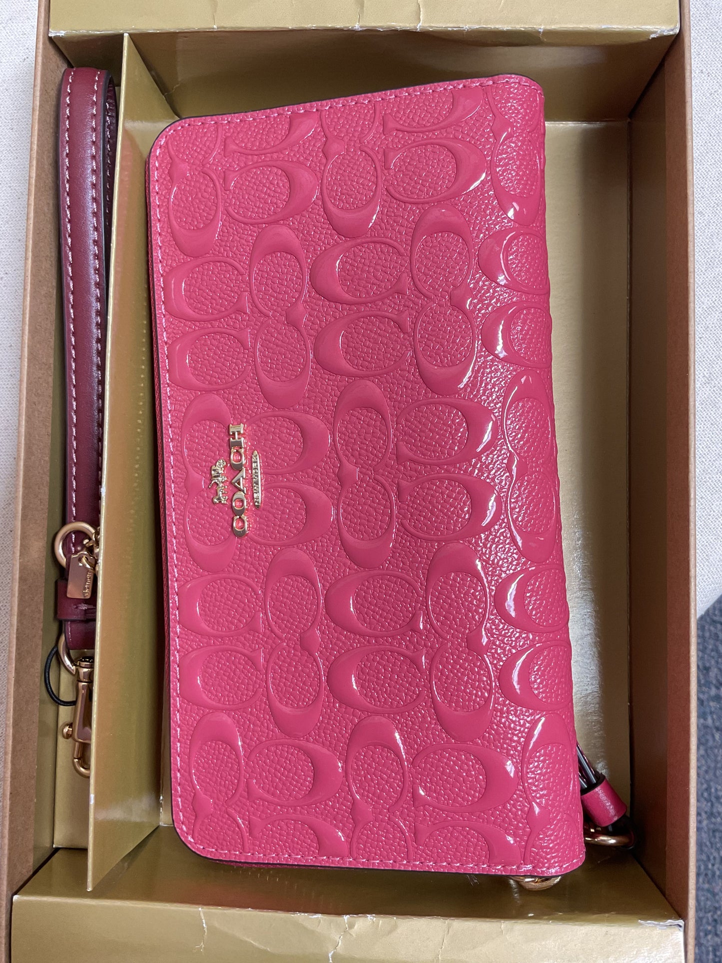 Wallet Designer By Coach In Pink, Size:Large