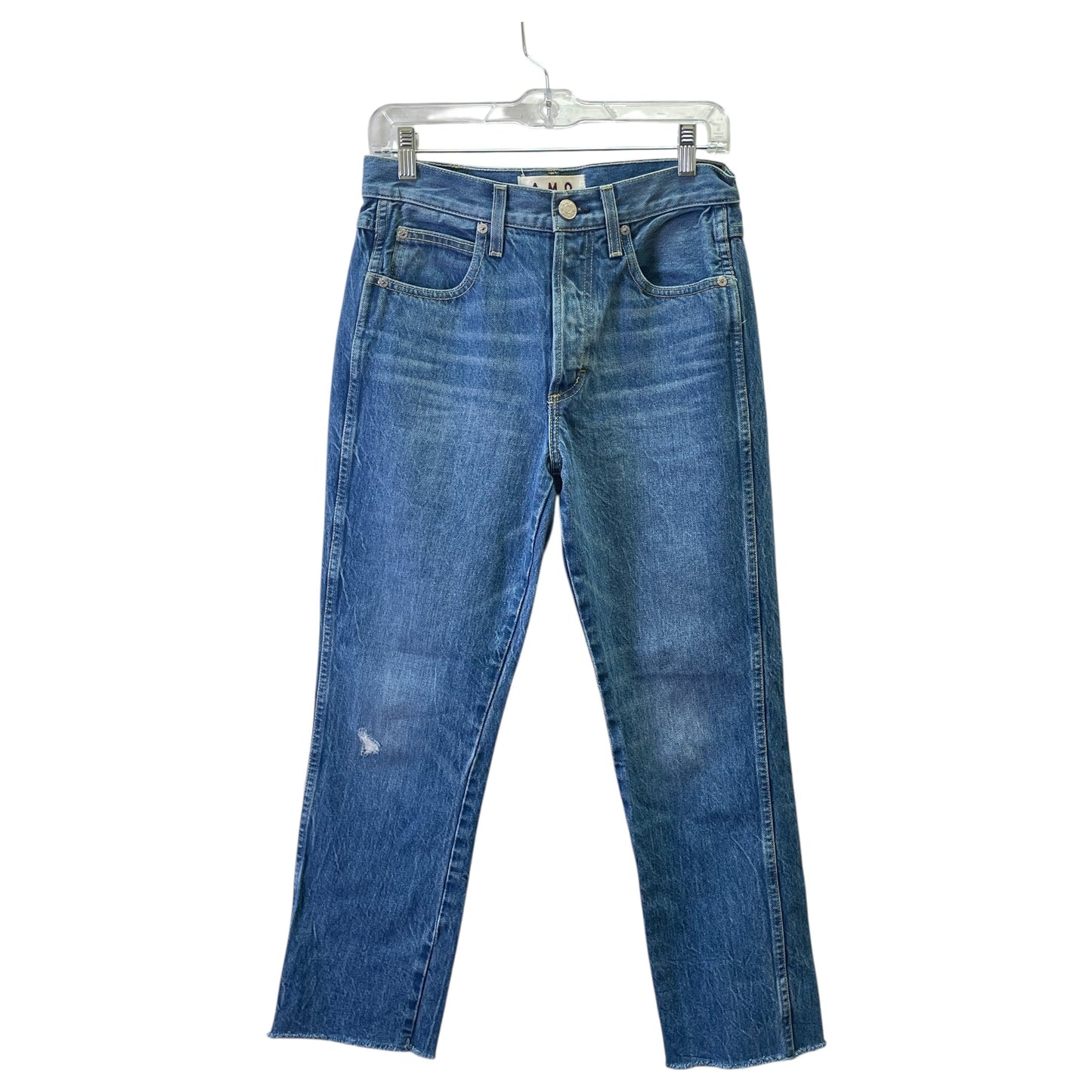 Jeans Straight By Amo In Blue Denim, Size:2