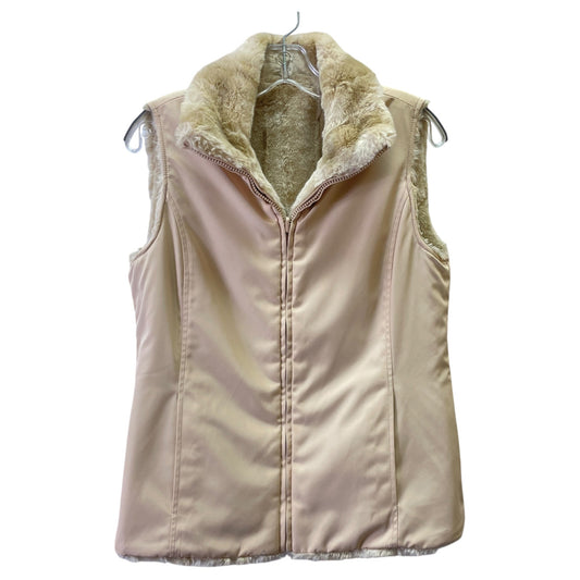 Vest Faux Fur & Sherpa By KRISTEN BLAKE In Yellow, Size:S