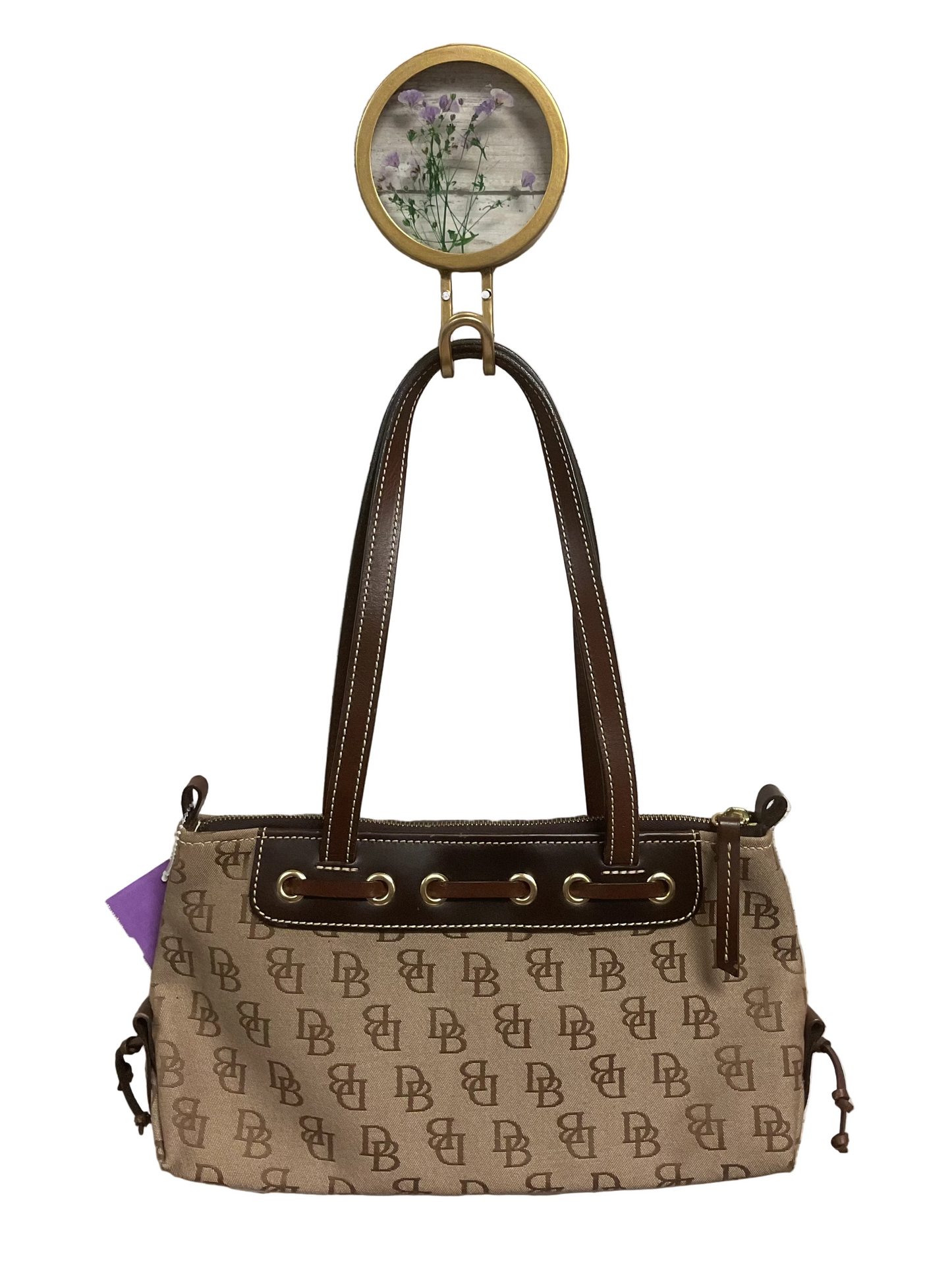 Handbag Designer By Dooney And Bourke In Brown, Size:Small