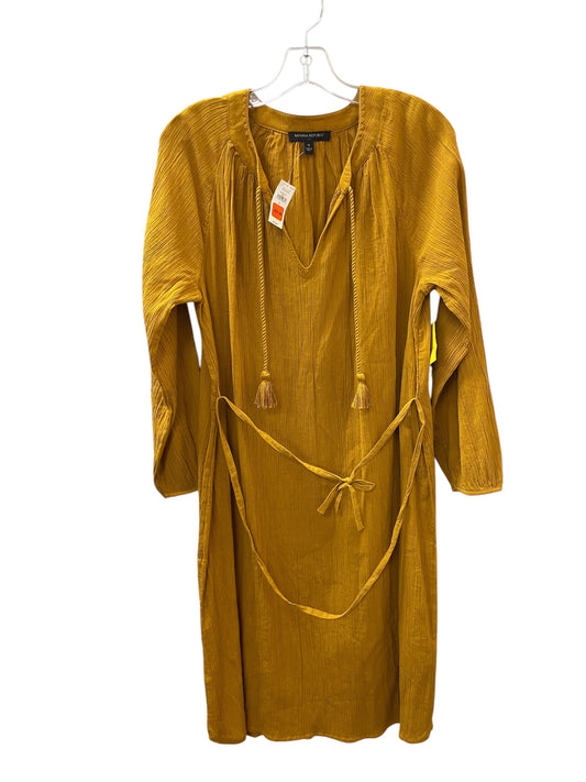 Dress Casual Midi By Banana Republic In Yellow, Size:S