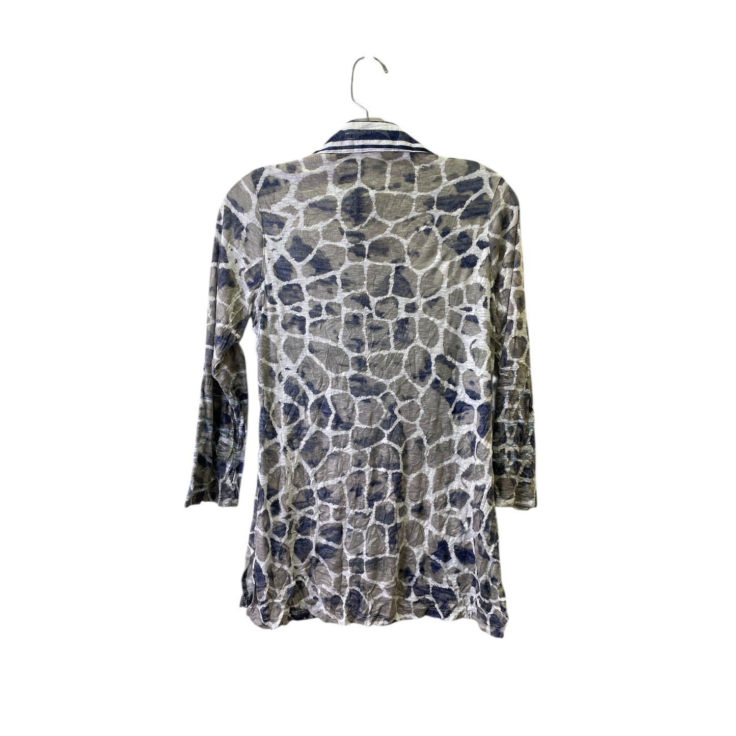 Top Ls By David Cline In Blue & Grey, Size:Xs