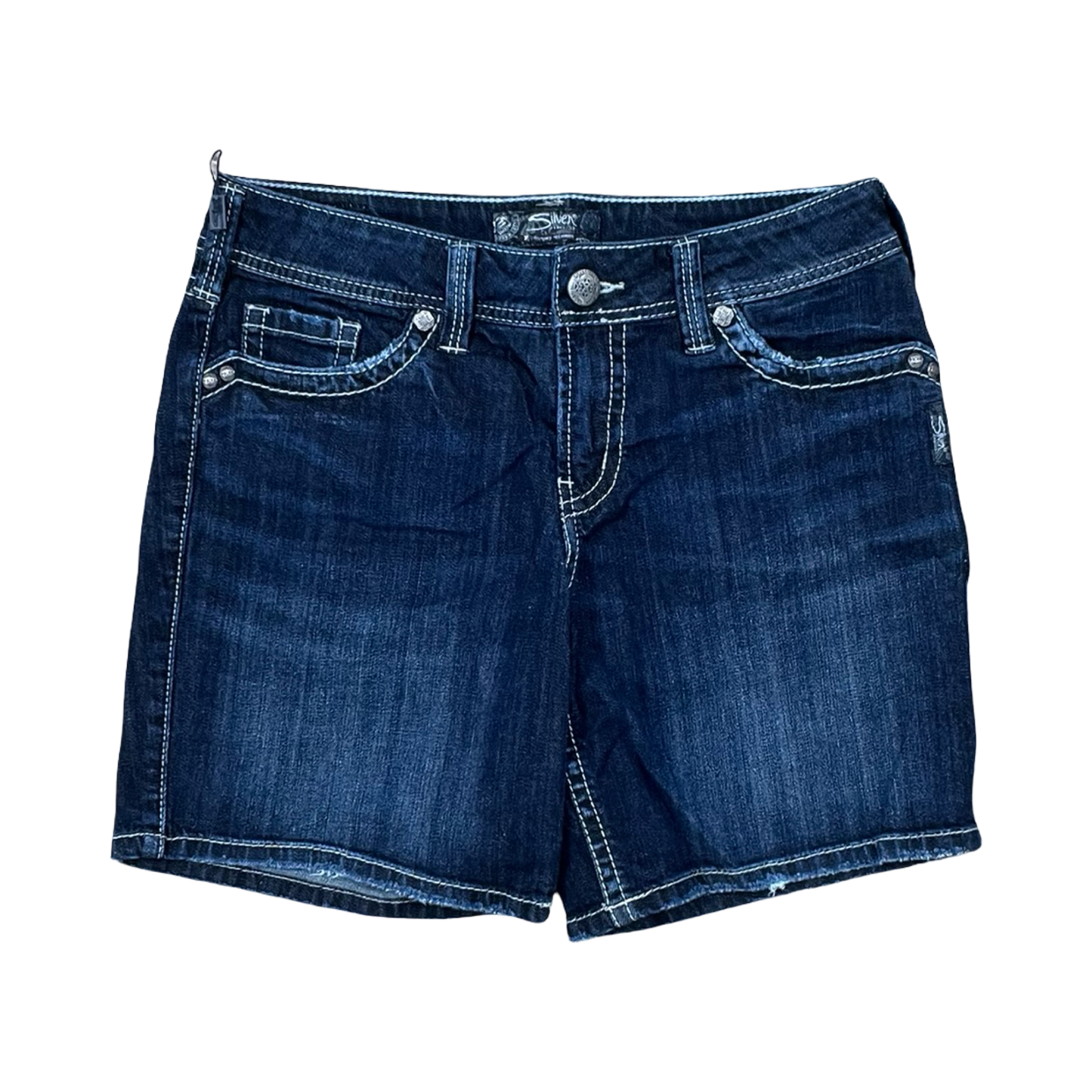 Shorts By Silver In Blue Denim, Size:10