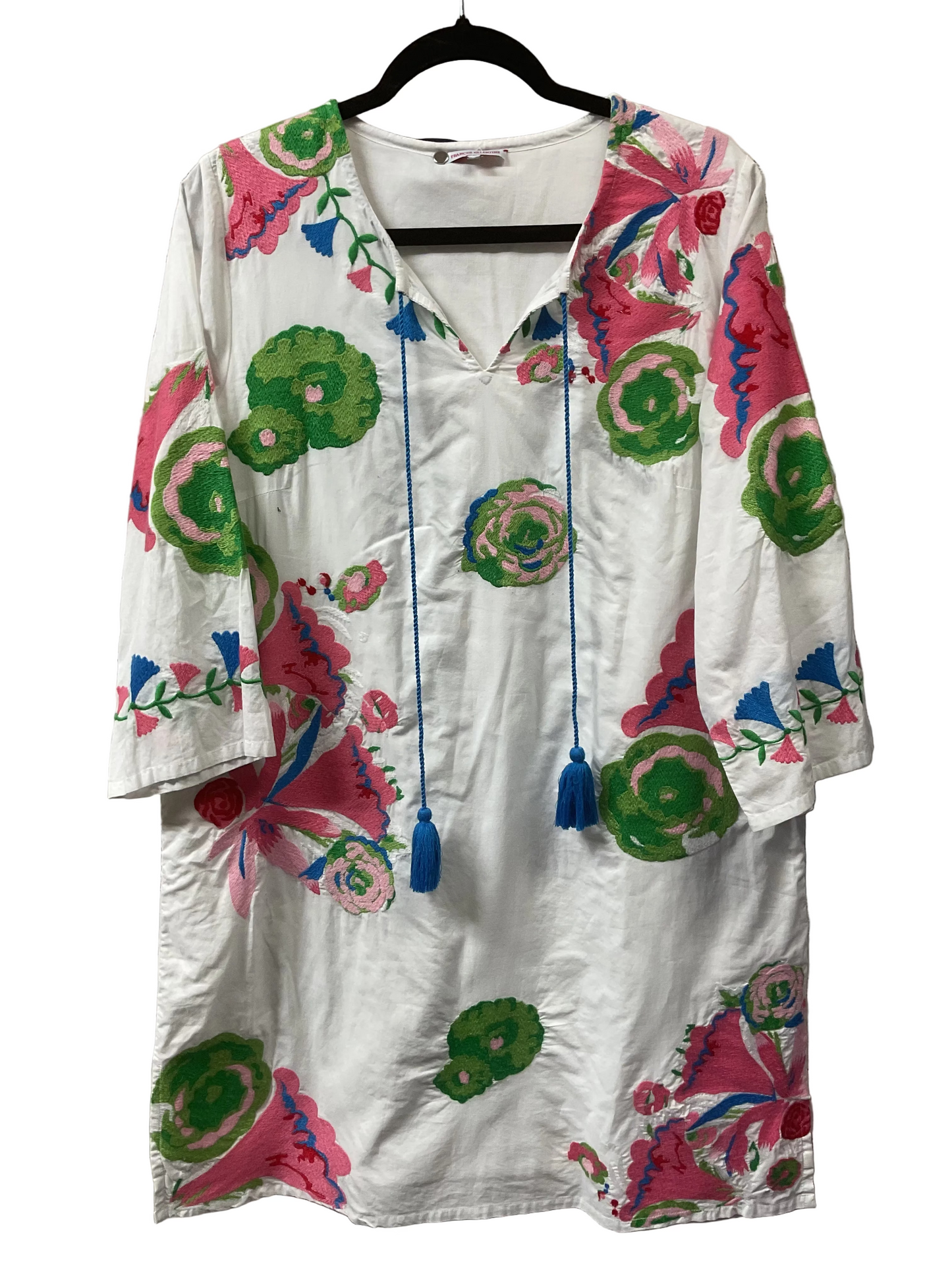 Dress Casual Short By Cma In Green & Pink, Size:M