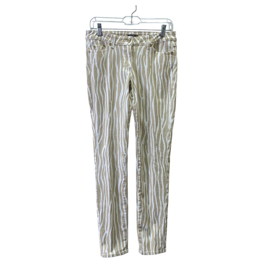 Jeans Skinny By J Mclaughlin In Tan & White, Size:6