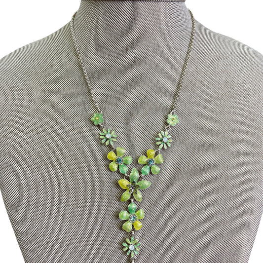 Necklace Set By Cme In Green & Yellow, Size:02 Piece Set