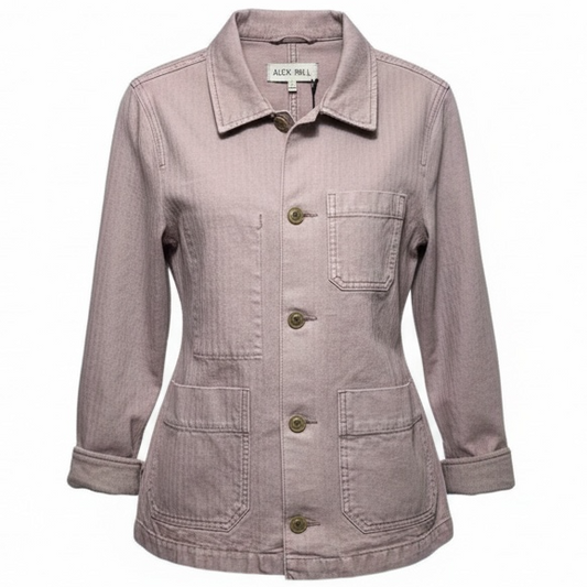 Britt Work Jacket By Alex Mill In Thistle Herringbone, Size: XS