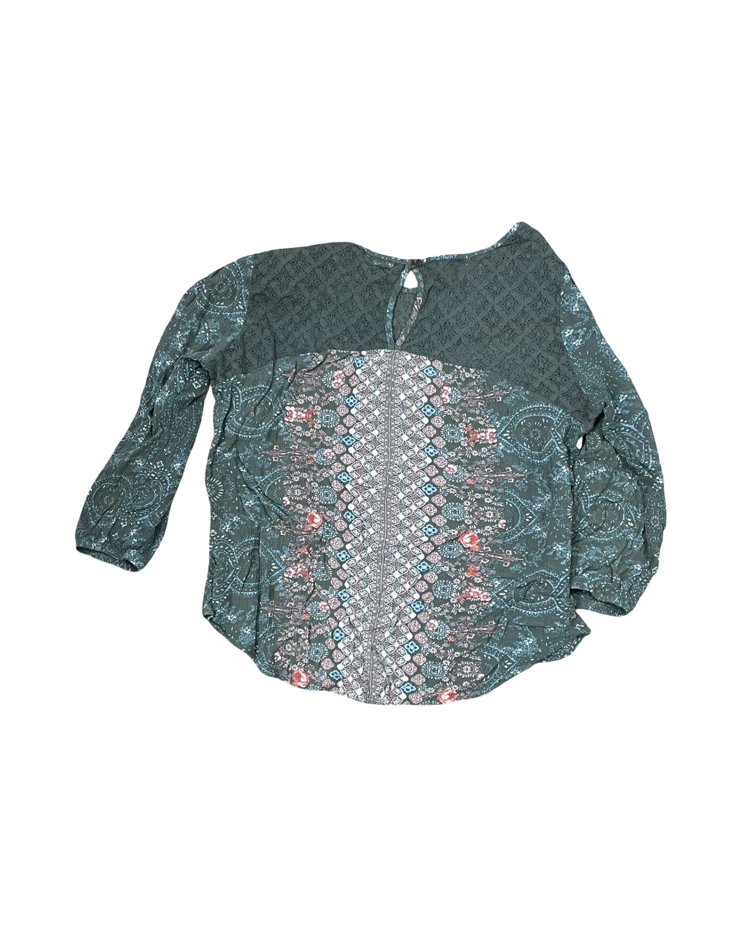 Top 3/4 Sleeve By Mason & Belle In Green, Size:L