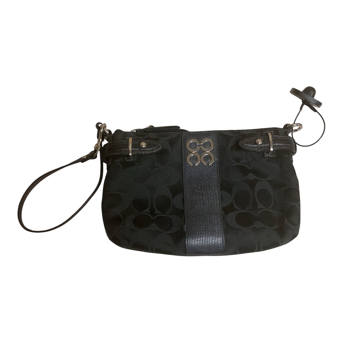 Wristlet Designer By Coach In Black, Size:Large