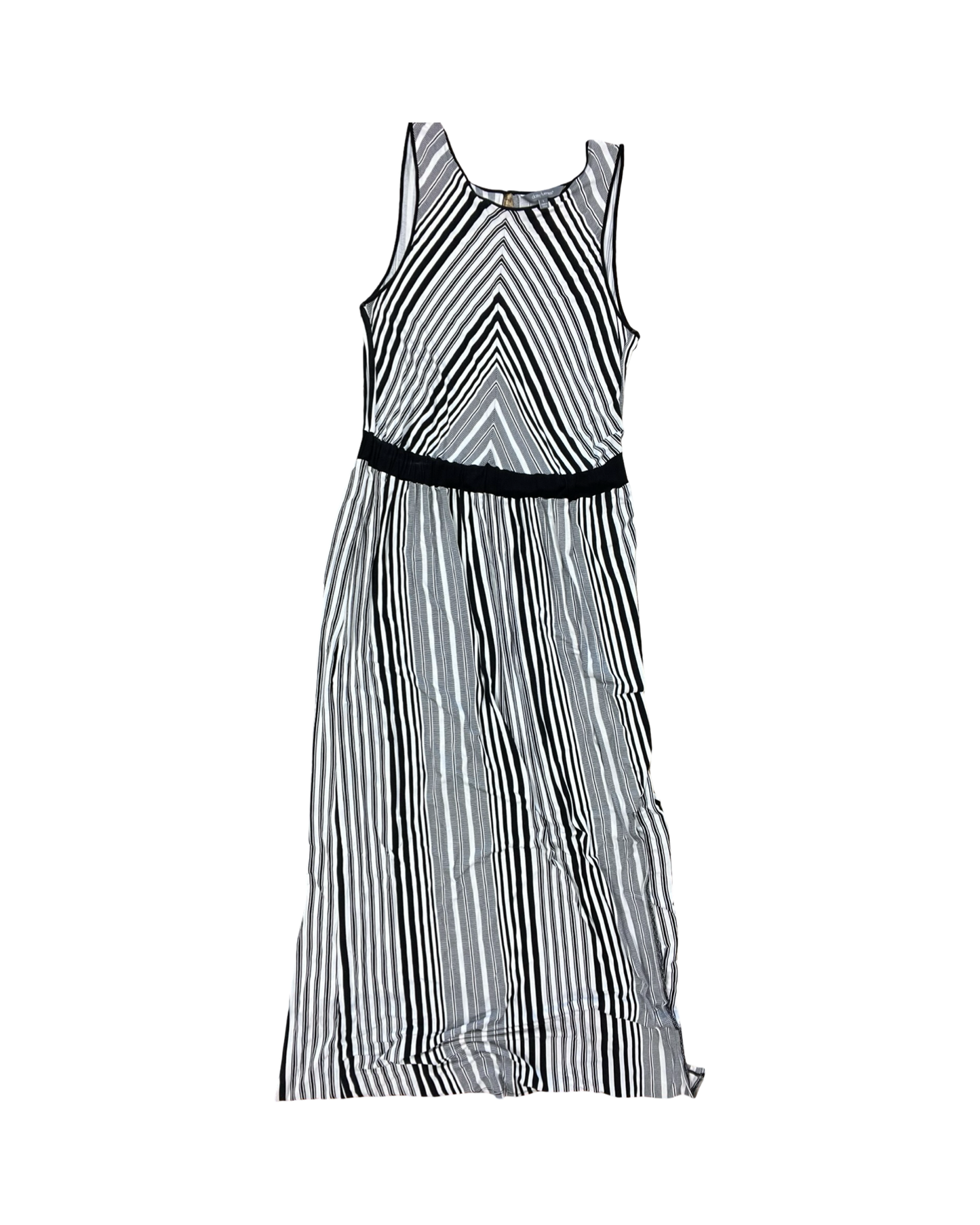 Dress Casual Maxi By Daisy Fuentes In Black & White, Size:L