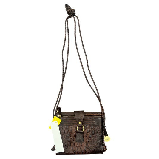 Crossbody Designer By Brahmin In Brown, Size:Small
