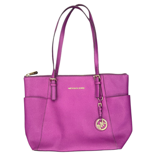 Handbag Designer By Michael Kors In Purple, Size:Large