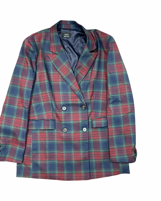 Blazer By Vici In Blue & Red, Size:Xl