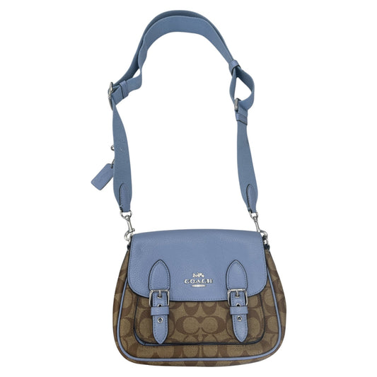 Crossbody Designer By Coach In Purple, Size:Medium