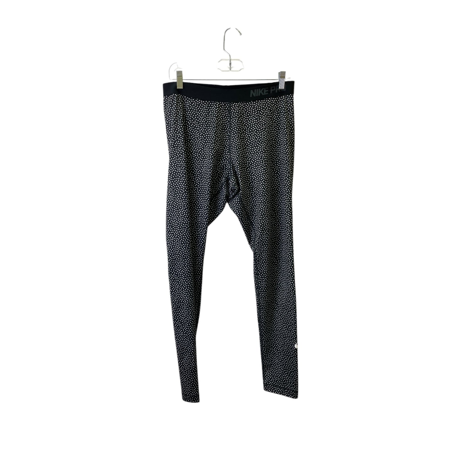 Athletic Leggings By Nike Apparel In Black & White, Size:Xl