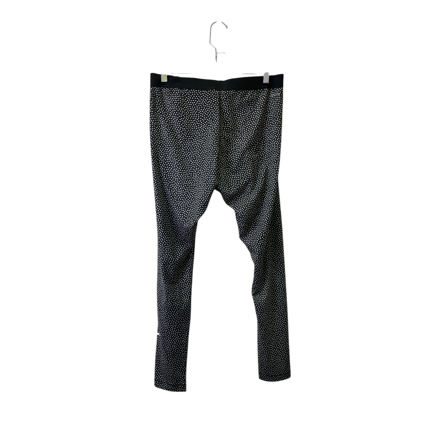 Athletic Leggings By Nike Apparel In Black & White, Size:Xl