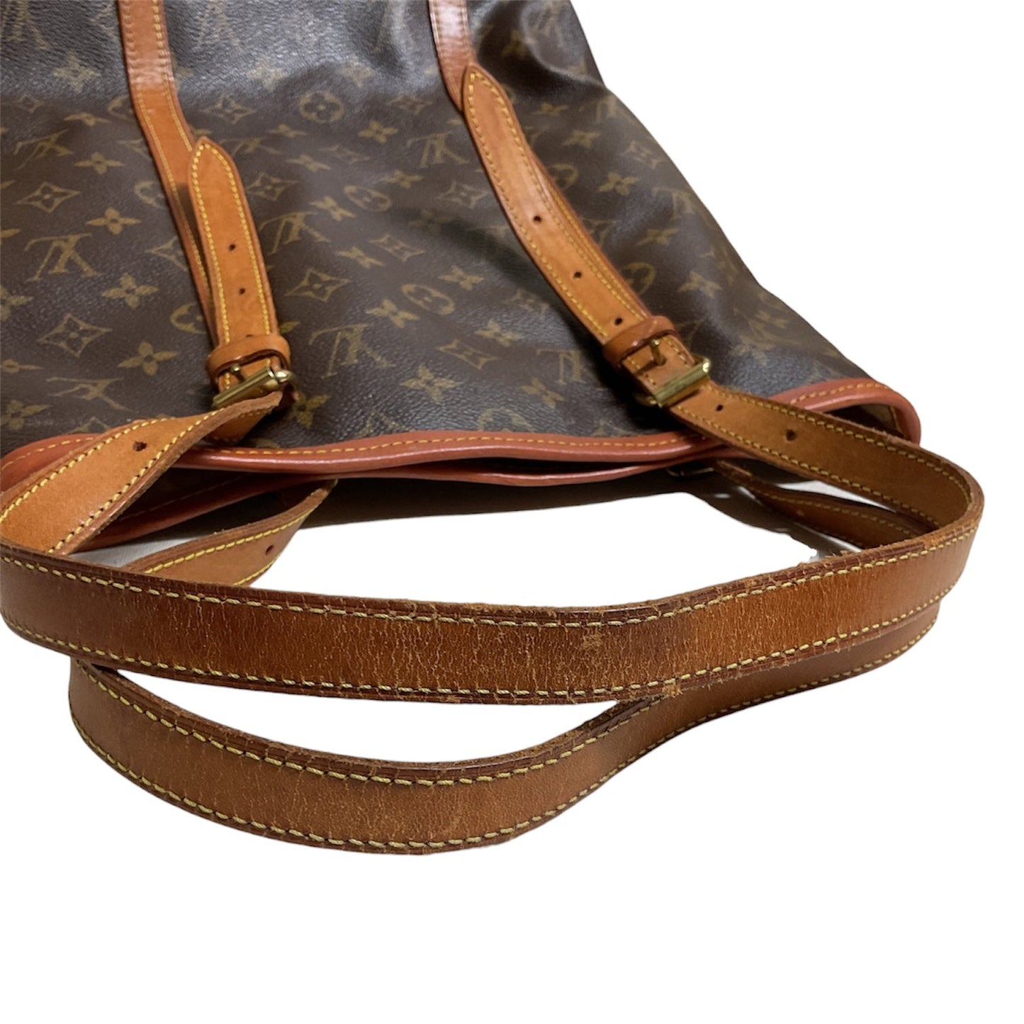 Handbag Luxury Designer By Louis Vuitton In Brown, Size:Large