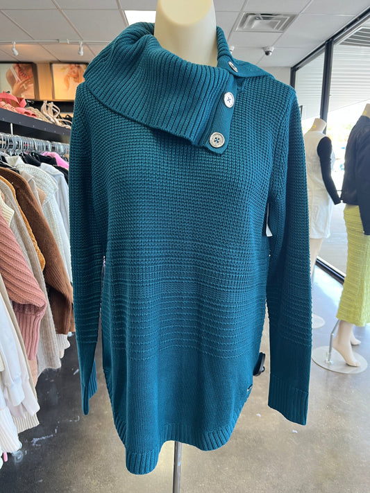 SWEATER by CALVIN KLEIN In TEAL, Size: S